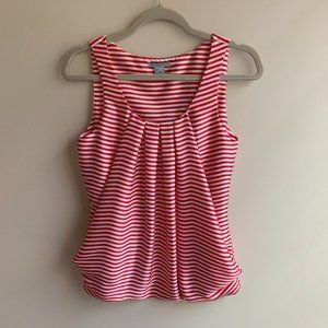 H&M Red and white striped sleeveless blouse US Size 4